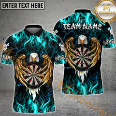 Maxcorners Darts Fire Eagle Multicolor Options Personalized Name, Team Name 3D Shirt