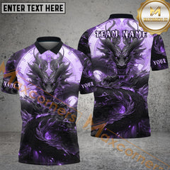 Maxcorners Darts Golden Clockwork Dragon Fantasy Multicolor Customized Name, Team Name 3D Shirts
