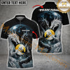 Maxcorners Billiard Dragon Duel Multicolor Customized Name, Team Name 3D Shirt