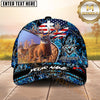 Maxcorners Patriotic Buck Camo Hunting Cap Multicolor Pattern Personalized 3D Cap
