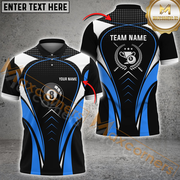 Maxcorners Billiard Prestige 8 Ball Multicolor Customized Name, Team Name 3D Shirts