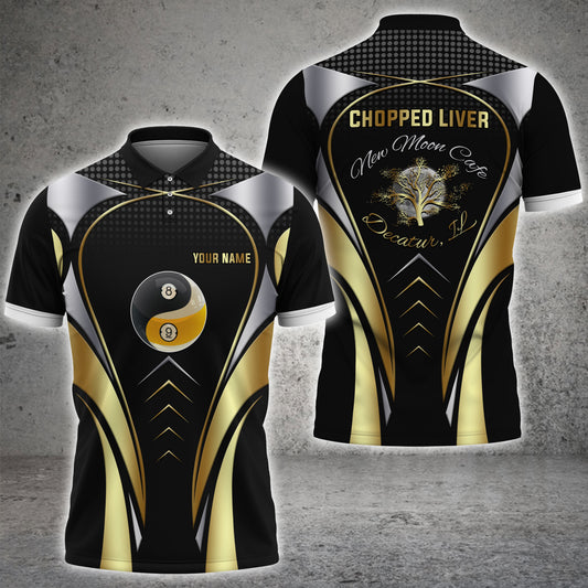 Maxcorners Billiard Prestige Yin And Yang Ball 89 Multicolor Customized Name, Team Name 3D Shirt For Rslvette