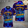 Maxcorners Bowling Striking Sometimes – Neon Lights Personalized Name 3D Shirt For Women