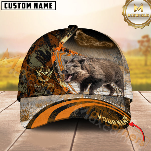 Maxcorners Rustic Hunting Personalized Name 3D Cap (Multioption)