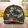 Maxcorners Cross America Hunting Moose Crack Camo Pattern Multicolor Option Personalized Cap