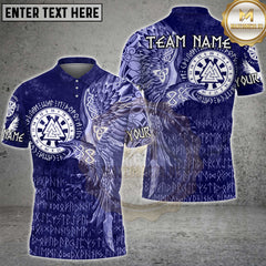 Maxcorners Darts Viking Rune Eagle Multicolor Customized Name, Team Name 3D Shirts