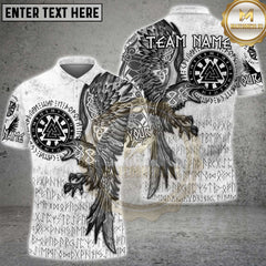 Maxcorners Darts Viking Rune Eagle Multicolor Customized Name, Team Name 3D Shirts
