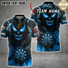 Maxcorners Darts Flame Skull Dartboard Multicolor Customized Name, Team Name 3D Shirts