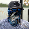 Maxcorners Fishing Ocean Wave Power 3D Neck Gaiter (12 Fish Species)