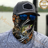 Maxcorners Fishing Skull Angler Camouflage 3D Neck Gaiter (12 Fish Species)