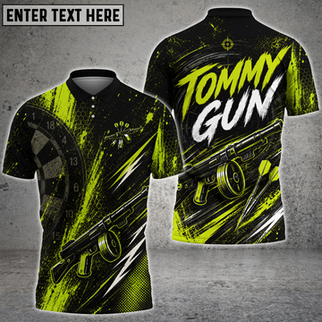 Maxcorners Dart Shirt Tommy Gun Personalized Name For  Tom Trepanier