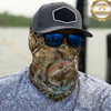 Maxcorners Fishing Camouflage Dynamic Water Splash 3D Neck Gaiter (13 Fish Species)
