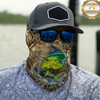 Maxcorners Fishing Camouflage Dynamic Water Splash 3D Neck Gaiter (13 Fish Species)