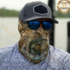Maxcorners Fishing Camouflage Dynamic Water Splash 3D Neck Gaiter (13 Fish Species)