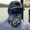 Maxcorners Fishing Electric Wave Splash 3D Neck Gaiter (13 Fish Species)