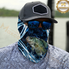 Maxcorners Fishing Dynamic Splash Art 3D Neck Gaiter (13 Fish Species)