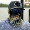 Maxcorners Fishing Black Khaki Camoflage 3D Neck Gaiter (13 Fish Species)