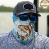 Maxcorners Fishing Hook Line Ocean Bubble 3D Neck Gaiter (13 Fish Species)