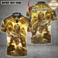 Maxcorners Darts Apollo Golden Archer Lightning Halo Customized Name, Team Name 3D Shirt