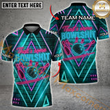 Maxcorners Bowling Neon Strike Personalized Name 3D Unisex Shirt