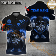 Maxcorners Darts Funny Flaming Attitude Multicolor Customized Name, Team Name 3D Shirts