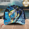 Maxcorners Fishing Tailored Tides Pattern Customized Name 3D Cap (7 Breeds)