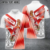 Maxcorners Dart Sport Jersey Mutilcolor Options Personalized Name, Team Name 3D Polo Shirt