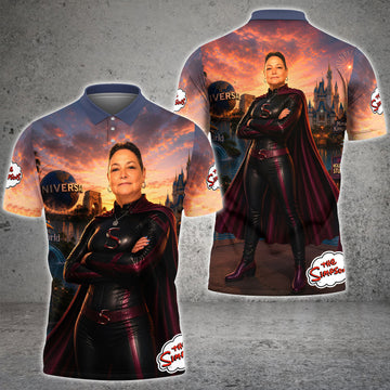 Maxcorners Theme Park Superhero Adventure Man & Woman 3D Shirts For Virginia