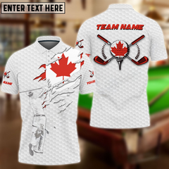 MaxCorners Customized Name Crack Flag Golf Multicolor Custom 3D Polo Shirt