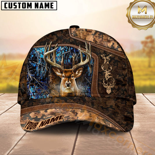Maxcorners Collab Artist Deer Hunting Camo Ver2 Personalized Hat 3D Printed Multicolor