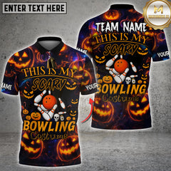 Maxcorners Bowling This Is My Scary Halloween Bowling Costume Personalized Name 3D Unisex Shirt