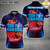 Maxcorners Bowling Ten Pin Can Kiss My Bitches Personalized Name 3D Unisex Shirt