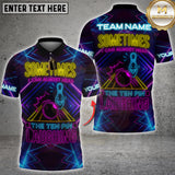 Maxcorners Bowling Sometimes I Hear Ten Pin Laughing Personalized Name 3D Unisex Shirt