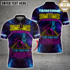 Maxcorners Bowling Sometimes I Hear Ten Pin Laughing Personalized Name 3D Unisex Shirt