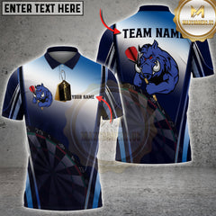 Maxcorners Darts Bull Dartboard Gradient Multicolor Customized Name, Team Name 3D Shirts
