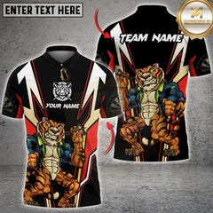 Maxcorners Darts Tiger Power Multicolor Customized Name, Team Name 3D Shirts