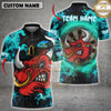 Maxcorners Fire Bull Darts Multicolor Customized Name, Team Name 3D Shirts