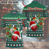 Maxcorners Christmas Bowling Jersey Personalized Name, Team Name 3D Shirt