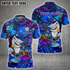 Maxcorners Pickleball Born To Dink Shark Graffiti Personalized Name, Team Name Unisex Shirt