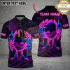 Maxcorners Neon Fire Golf Ball Multicolor Customized Name, Team Name 3D Shirts