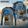 Maxcorners Fishing Seawave Stinky Finger Smoking Beer Custom Name & Team Name 3D Shirts