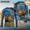 Maxcorners Fishing Seawave Stinky Finger Smoking Beer Custom Name & Team Name 3D Shirts