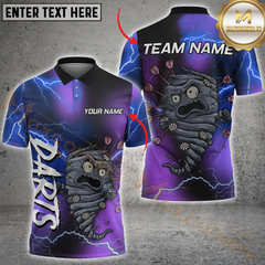 Maxcorners Darts Storm Multicolor Options Personalized Name, Team Name 3D Shirt