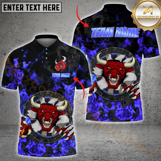 Maxcorners Darts Redbull Multicolor Options Personalized Name, Team Name 3D Shirt