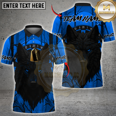 Maxcorners Darts Wolf Multicolor Customized Name, Team Name 3D Shirts