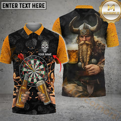 Maxcorners Viking Beer Darts Jersey Personalized Name 3D Shirt