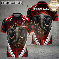 Maxcorners Darts Elephant Dartboard Multicolor Customized Name, Team Name 3D Shirts