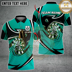 Maxcorners Golden Precision Darts Multicolor Customized Name, Team Name 3D Shirts