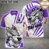 Maxcorners Bowling Wolf Strike Power Multicolor Customized Name, Team Name 3D Shirts