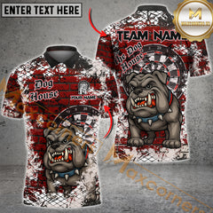 Maxcorners Darts Bulldog Barricade Multicolor Customized Name, Team Name 3D Shirts